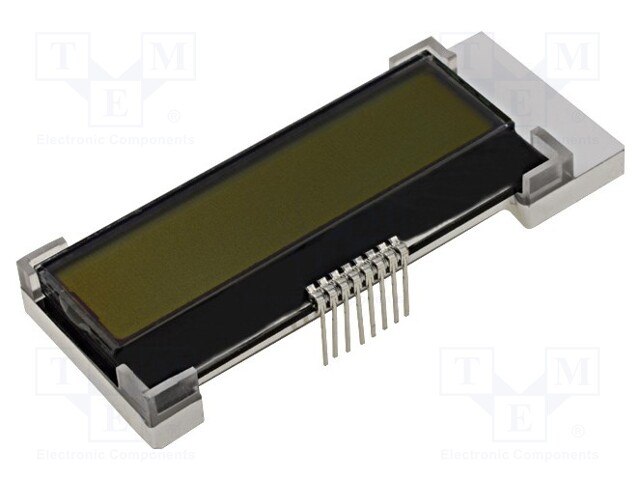 Display: LCD; alphanumeric; COG,FSTN Positive; 16x2; LED; PIN: 8