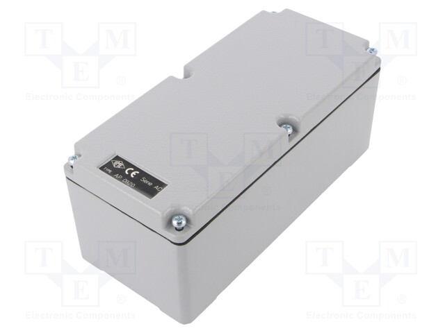 Enclosure: multipurpose; X: 92mm; Y: 205mm; Z: 86mm; aluminium; IP65