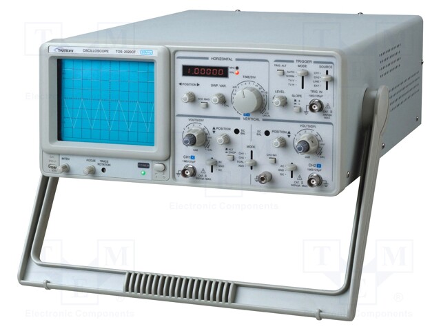 Oscilloscope: analogue; Band: ≤20MHz; Channels: 2; In.imp: 1MΩ/25pF