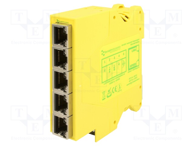 Industrial module: switch Ethernet; unmanaged; 5÷30VDC; RJ45