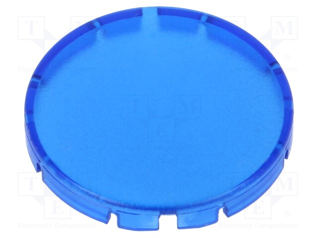 Actuator lens; blue translucent; Ø19.7mm