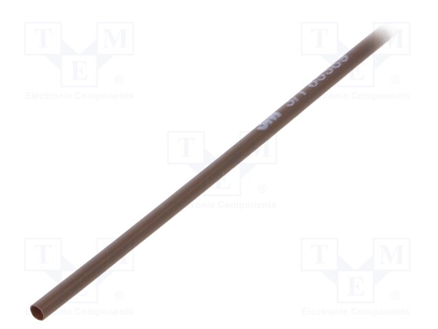 Heat shrink sleeve; thin walled; 3: 1; 3mm; L: 1m; brown