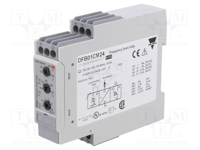 Module: frequency monitoring relay; AC voltage frequency; DIN