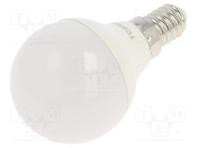 LED lamp; neutral white; E14; 230VAC; 470lm; 4.7W; 180°; 4000K