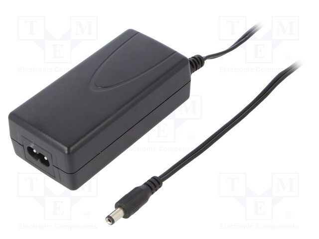 Power supply: switched-mode; 12VDC; 5A; Out: 5,5/2,1; 60W; 0÷40°C