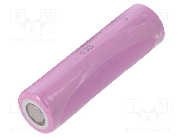 Re-battery: Li-Ion; 18650,MR18650; 3.6V; 2950mAh; Ø18.4x65mm; 15A