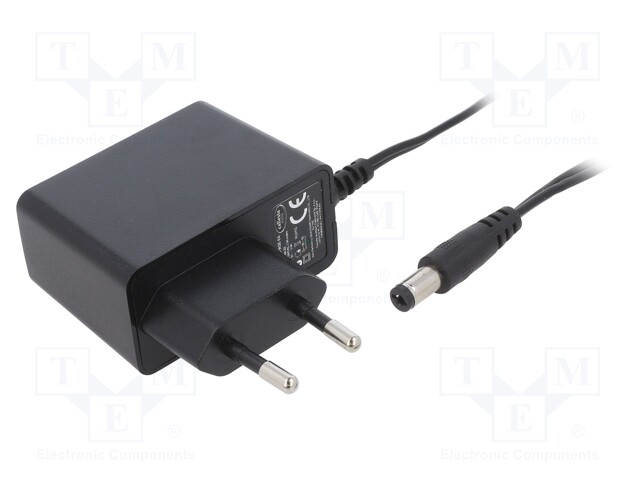 Power supply: switched-mode; 5VDC; 3A; Out: 5,5/2,1; 15W; Plug: EU