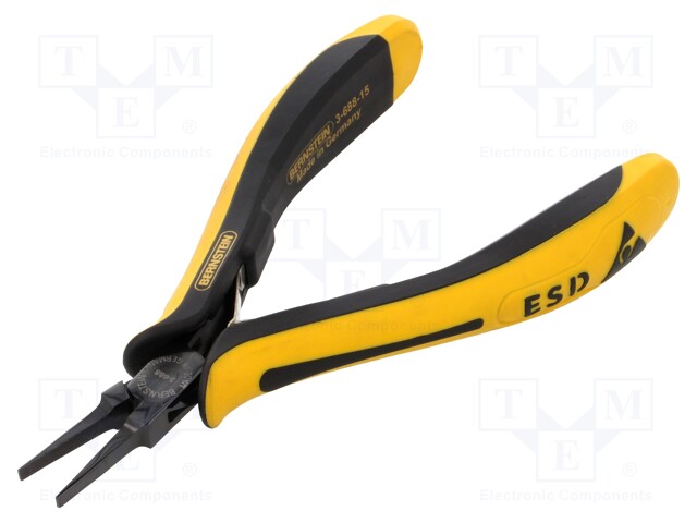 Pliers; precision,flat; ESD; 130mm