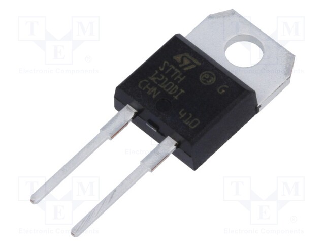 Diode: rectifying; THT; 1kV; 12A; Package: tube; TO220Ins; 48ns