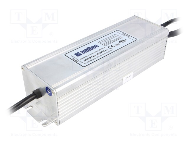 Power supply: switched-mode; LED; 122.4W; 24÷36VDC; 3.4A; IP68