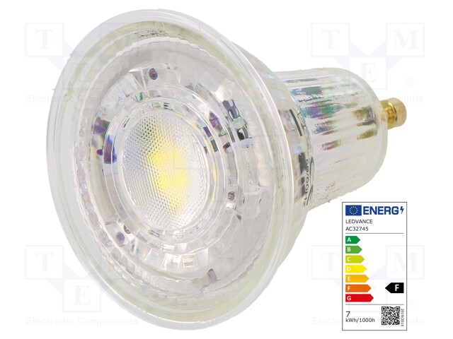 LED lamp; cool white; GU10; 230VAC; 575lm; 6.9W; 36°; 6500K