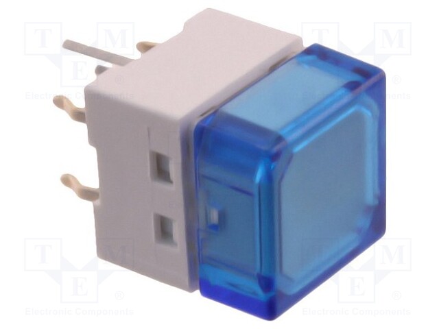 Switch: keypad; Pos: 2; SPST-NO; 0.05A/24VDC; blue; Illumin: LED
