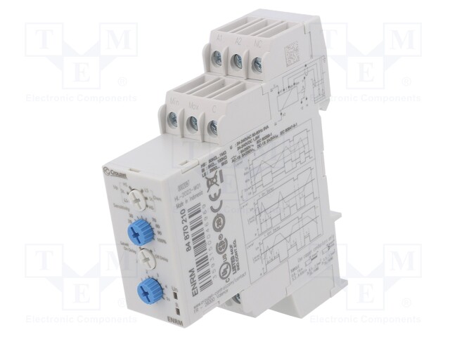 Module: level monitoring relay; conductive fluid level; DIN