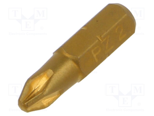 Screwdriver bit; Pozidriv®; PZ2; Overall len: 25mm