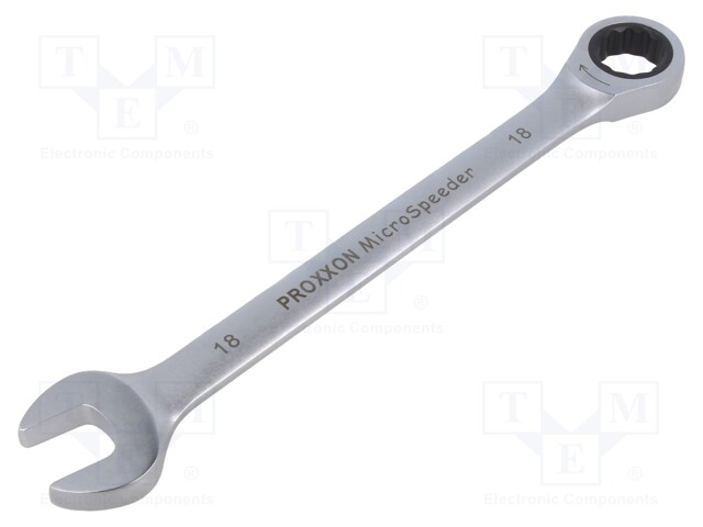 Wrench; combination spanner; 18mm; MicroSpeeder