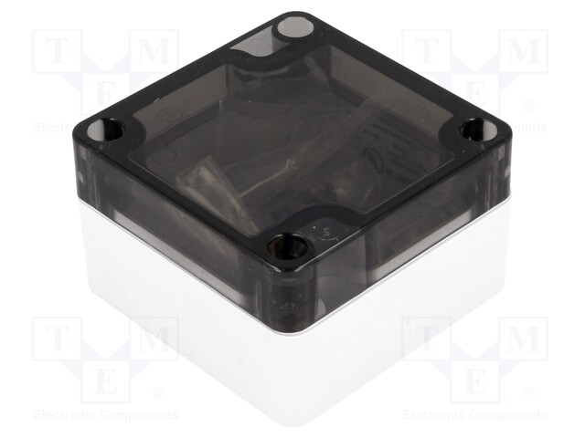 Enclosure: multipurpose; X: 65mm; Y: 65mm; Z: 40mm; 1554; grey; IP66