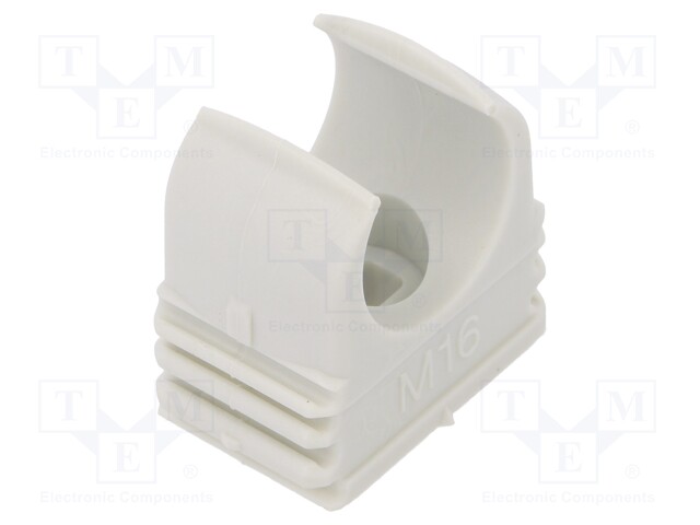 Bracket; ØBraid : 15.5mm; polypropylene; Colour: light grey