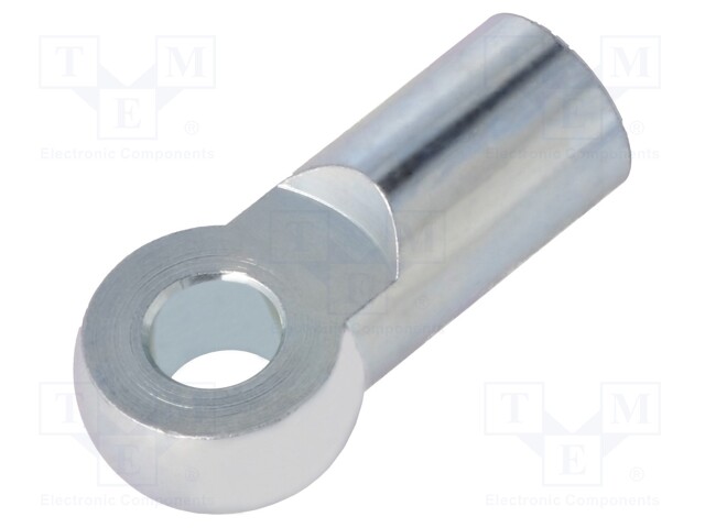 Joint piece; 16mm; Thread: M16; Mat: steel; Pitch: 2,0; Plating: zinc