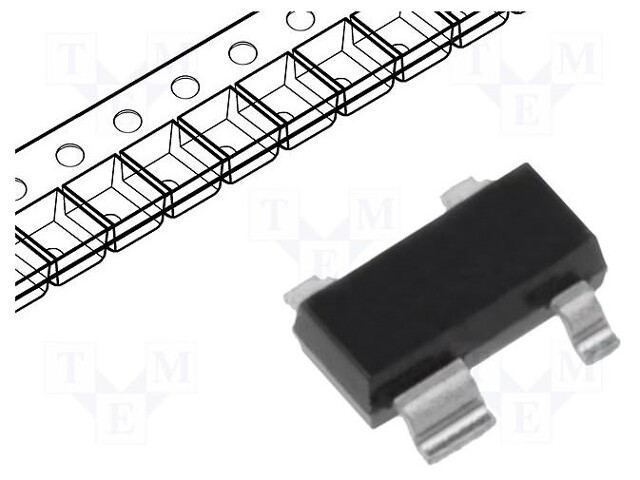 Diode: Transil array; Ubr: 11V; unidirectional; SOT23-4