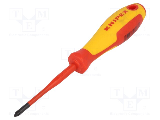 Screwdriver; insulated; Pozidriv®; PZ1; Blade length: 80mm; 1kVAC