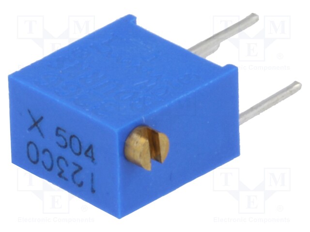 Potentiometer: mounting; multiturn; 500kΩ; 250mW; ±10%; linear