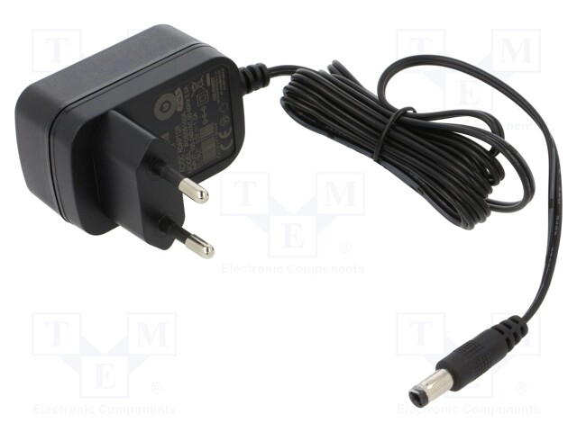 Power supply: switching; mains,plug; 9VDC; 1A; 9W; Plug: EU; 81.01%