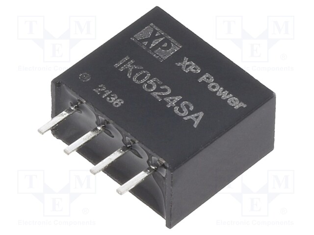 Isolated Board Mount DC/DC Converter, ITE, 1 Output, 250 mW, 24 V, 10.41 mA