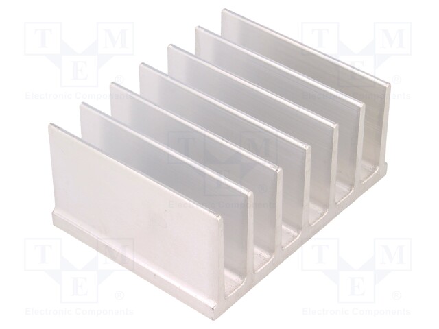 Heatsink: extruded; grilled; L: 60mm; W: 78mm; H: 35mm; aluminium