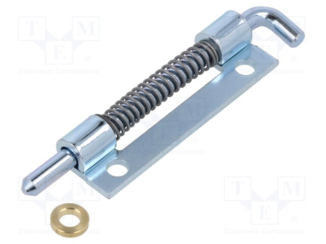 Hinge; Width: 18mm; stainless steel; H: 60mm; Pin material: steel