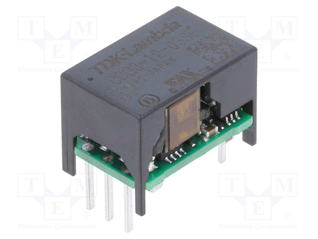 Converter: DC/DC; 3W; Uin: 4.5÷18V; Uout: 3.3VDC; Iout: 800mA; 3g