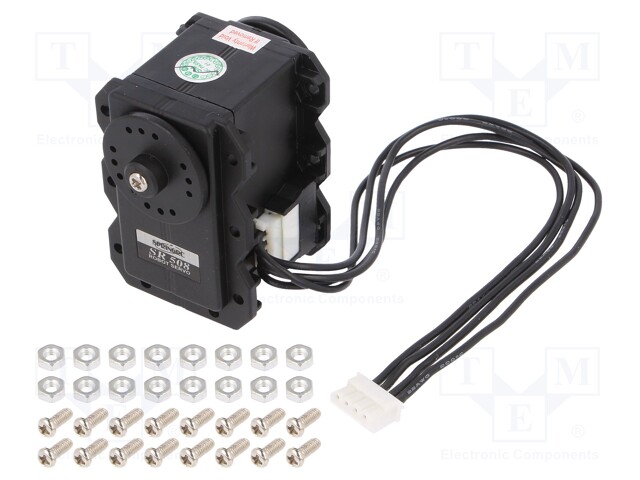 Motor: servo; 6÷7.4VDC; giant scale; analogue; 66g; metal; 300°