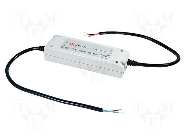 Power supply: switched-mode; LED; 30.24W; 36VDC; 25.2÷36VDC; 0.84A