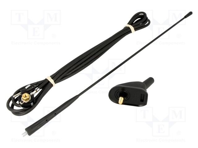 Antenna; car top; 0.374m; AM,FM; 2.53m; Rod inclination: regulated