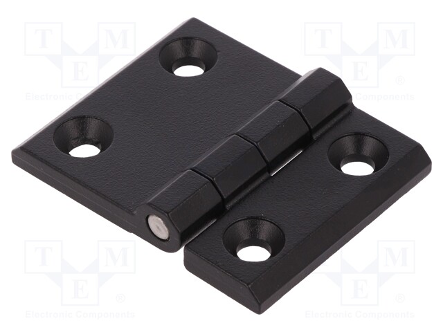 Hinge; Width: 63mm; zinc and aluminium alloy; black; H: 50mm