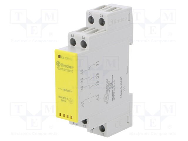 Module: safety relay; Series: 7S; OUT: 3; Mounting: DIN; -40÷70°C