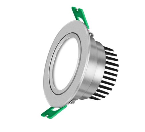 LED downlight; DBF Silver Housing Epistar COB Spot Lamp 7W; 110V/220V Driver