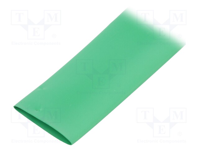 Heat shrink sleeve; thin walled; 3: 1; 18mm; L: 30m; green