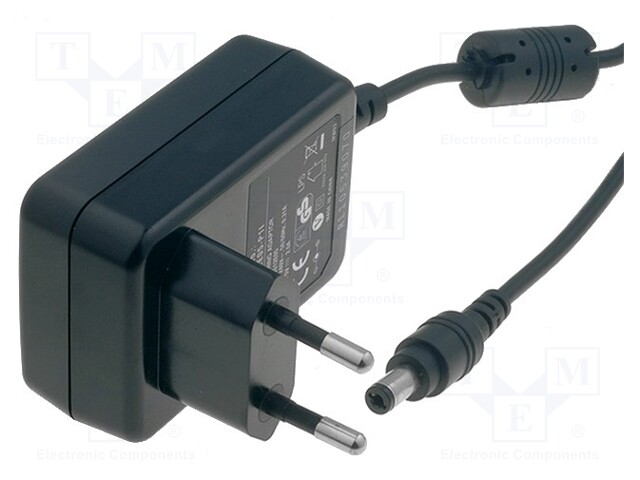 Power supply: switched-mode; 24VDC; 0.5A; Out: 5,5/2,1; 12W; 0÷50°C