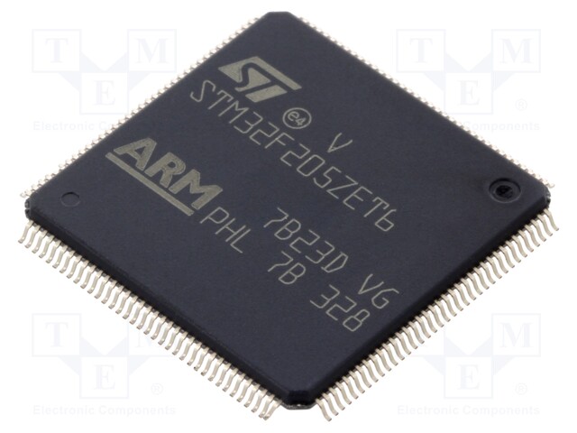 ARM microcontroller; Flash: 512kB; 120MHz; SRAM: 132kB; LQFP144