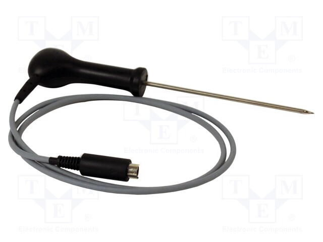 PT100-type temperature probe; -75÷250°C; Probe l: 120mm; Len: 1m