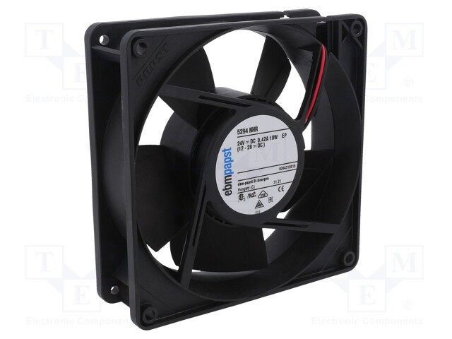 Fan: DC; axial; 127x127x38mm; 252m3/h; 50dBA; ball bearing; 3650rpm