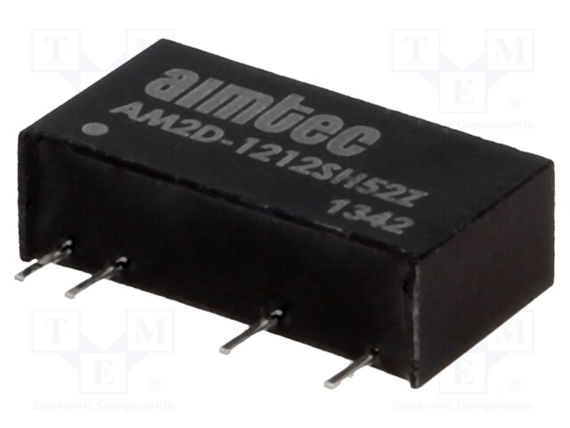 Converter: DC/DC; 2W; Uin: 10.8÷13.2V; 12VDC; Iout: 167mA; SIP7; 2.5g