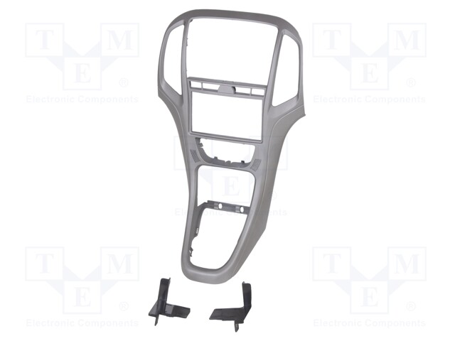 Radio mounting frame; Opel; 2 DIN; titan grey