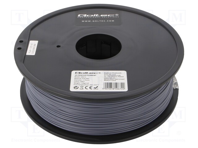 Filament: PLA PRO; 1.75mm; green; 205÷225°C; 1kg; ±0,05mm