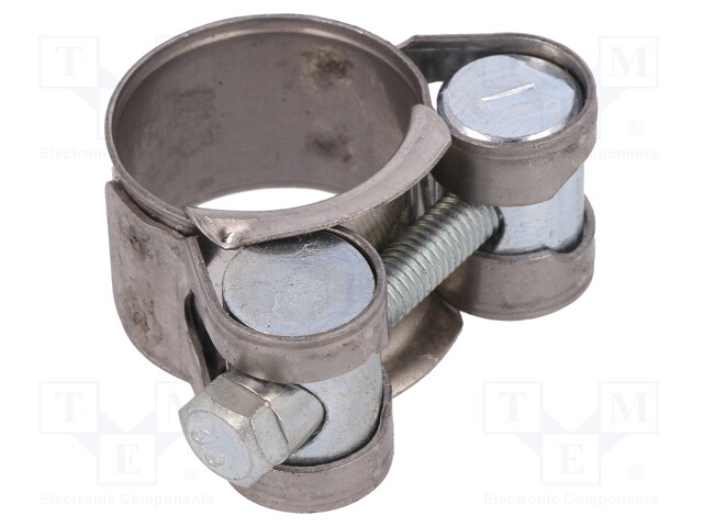 T-bolt clamp; W: 18mm; Clamping: 20÷22mm; chrome steel AISI 430