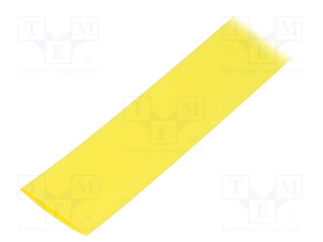 Heat shrink sleeve; flexible; 2: 1; 19mm; L: 10m; yellow