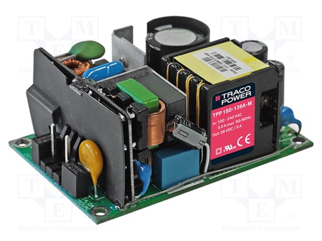 Power supply: switched-mode; open; 180W; 120÷370VDC; 85÷264VAC