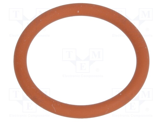 O-ring gasket; VMQ; D: 1.5mm; Øint: 12mm; PG9; red; -60÷250°C