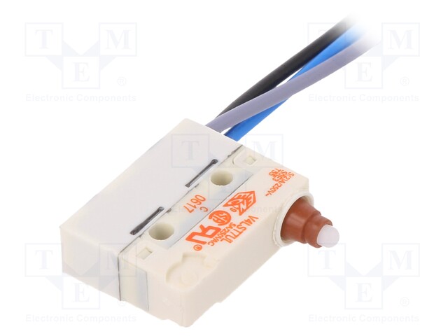 Microswitch SNAP ACTION; with pin; SPDT; 5A/250VAC; ON-(ON)