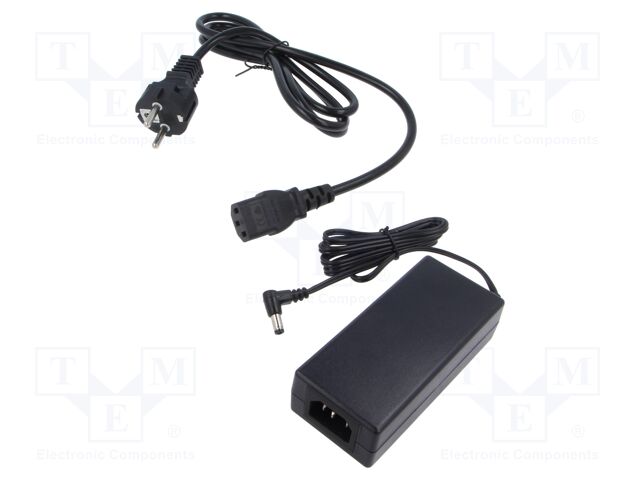 Power supply: switched-mode; 24VDC; 2.7A; Out: 5,5/2,5; 65W; 0÷40°C